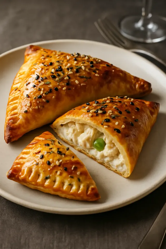 Bánh Pot Pie Gà Dễ Làm Cầm Tay