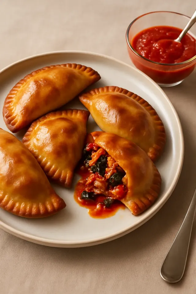 Air-Fried Chicken Calzone