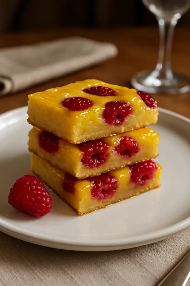 Lemon Raspberry Crumb Bars