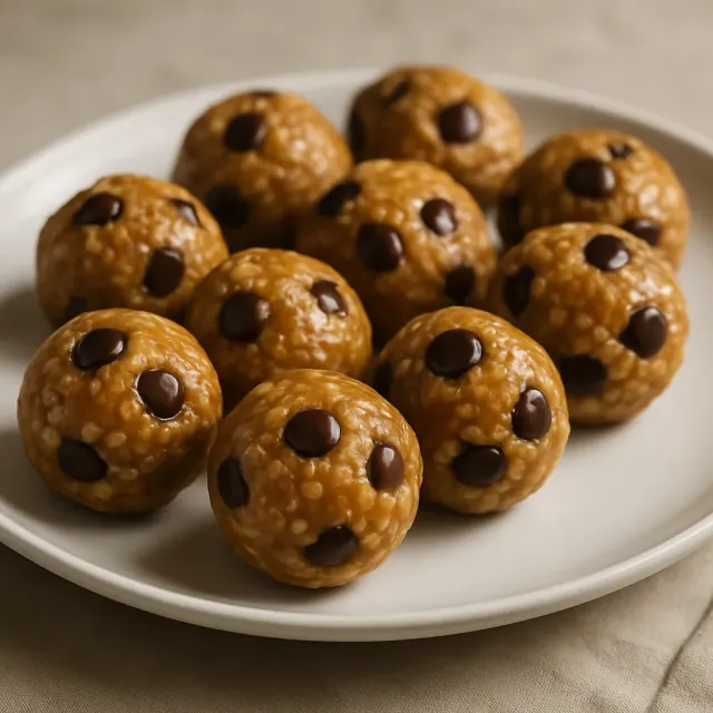 Schokoladen-Erdnussbutter-Energiebällchen