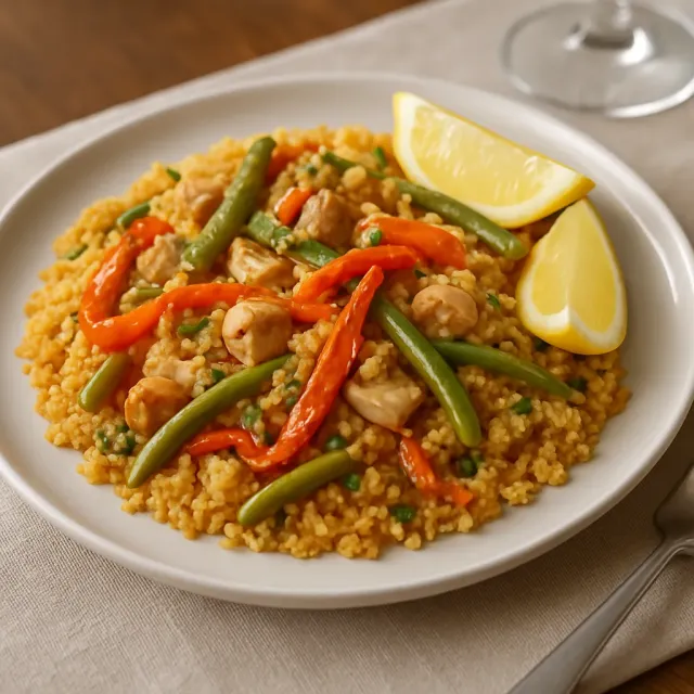 Chicken and Quinoa Paella