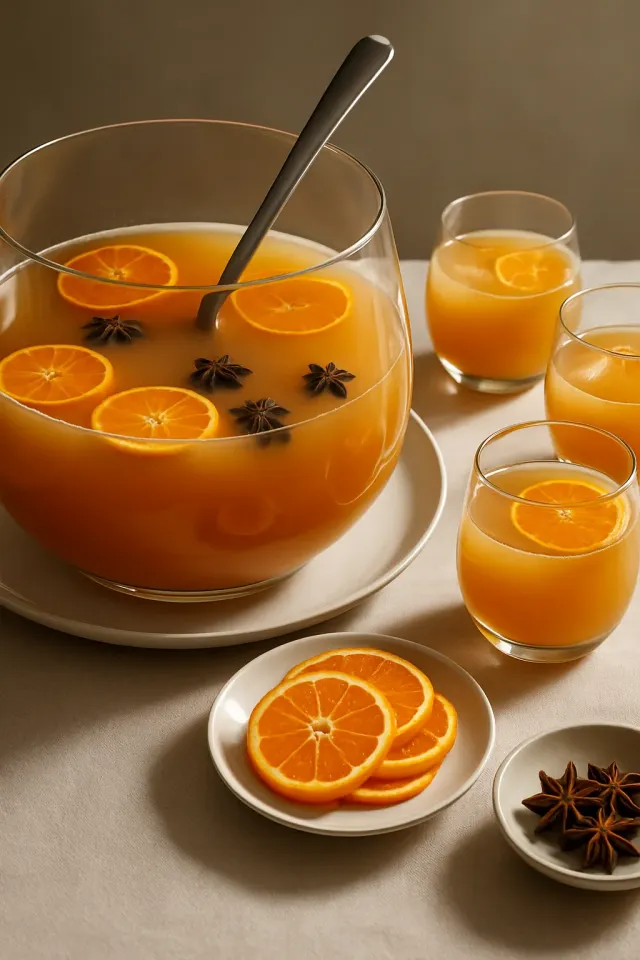 Oolong, Orange, and Whiskey Punch