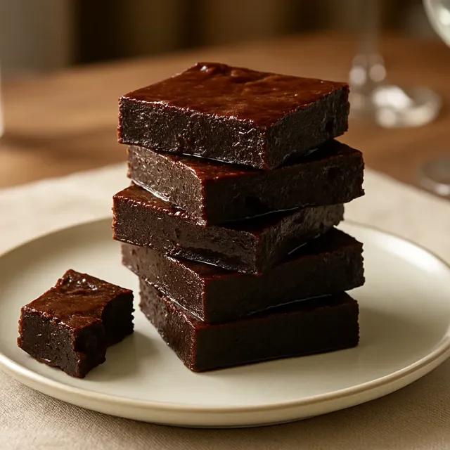 Brownies de frijoles negros con mezcla para brownies