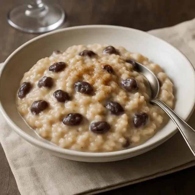 Brown Rice Raisin Pudding