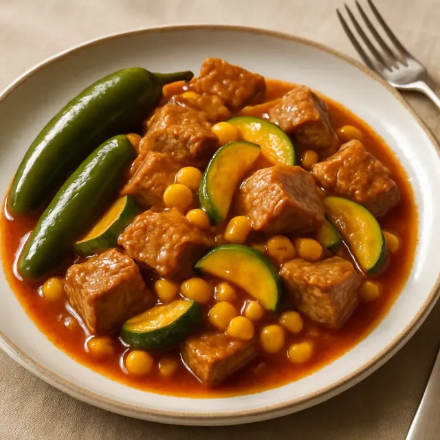 Pork with Squash (Calabacita con Puerco)
