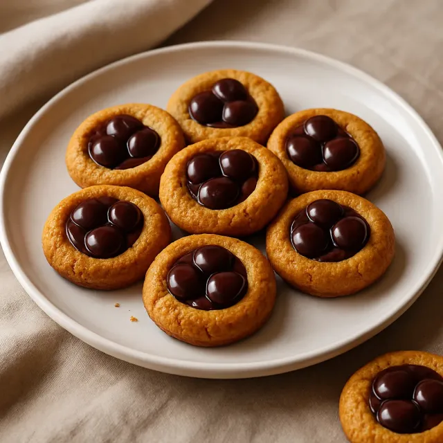 Galletas de Huella de Pulgar de Chocolate-Peanut Butter de Ghirardelli