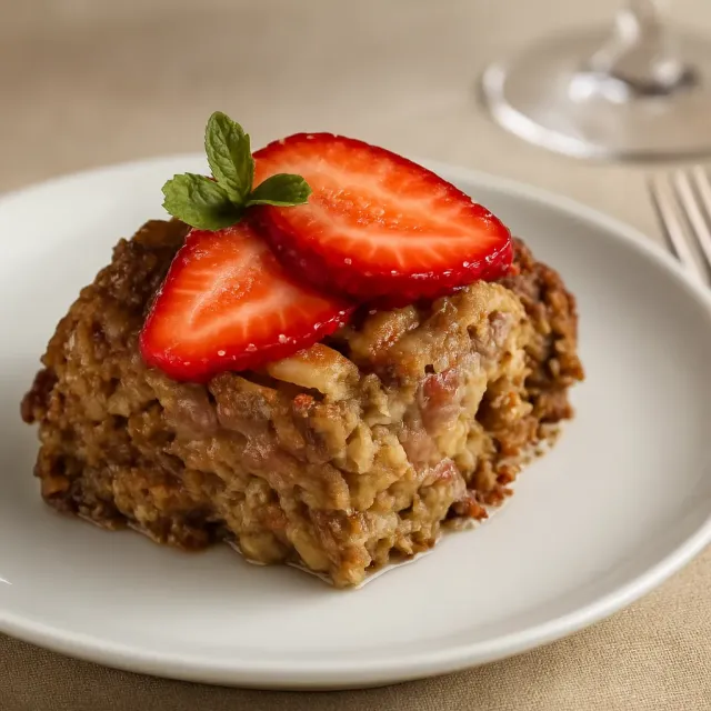 Oatmeal Panggang Pisang Stroberi dengan Cokelat Chip