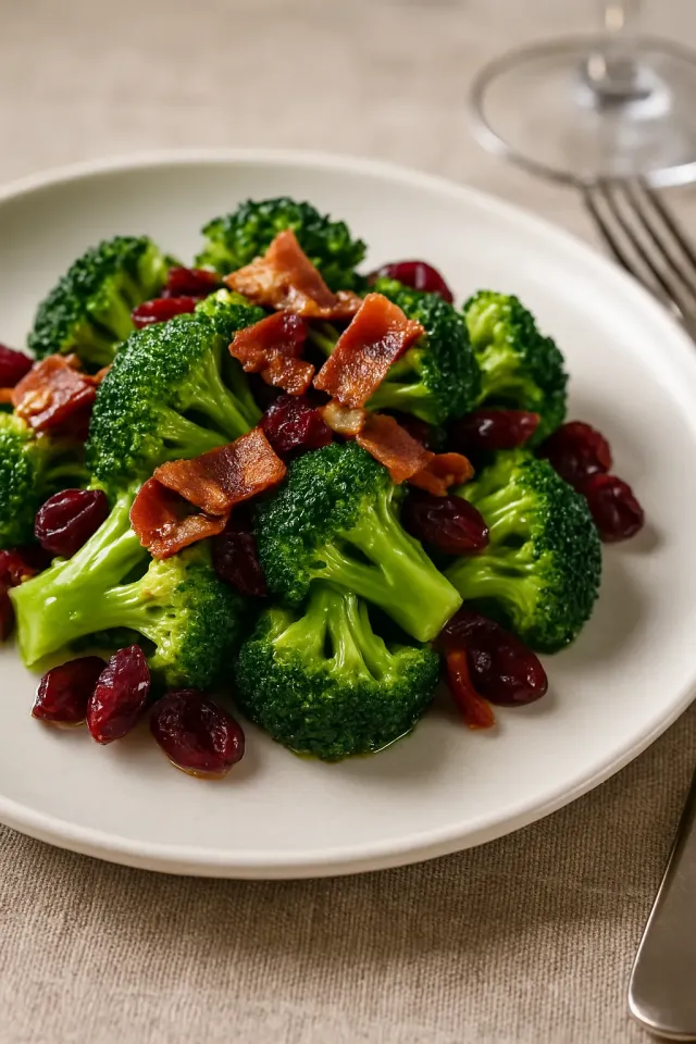 Salada Fresca de Brócolis Estilo Deli