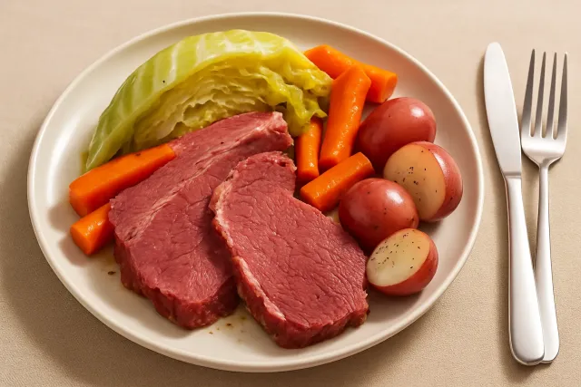 Dîner bouilli irlandais (bœuf salé)