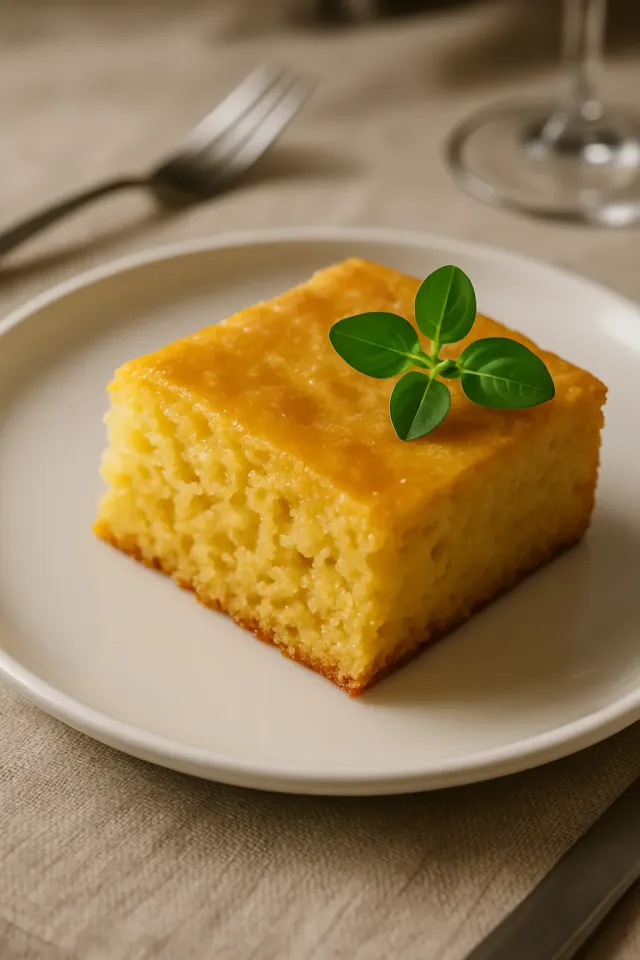 ขนมปังข้าวโพดซอสแอปเปิ้ล