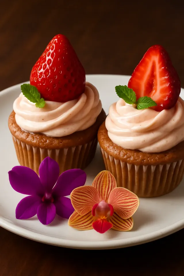Cupcakes de Morango Reais