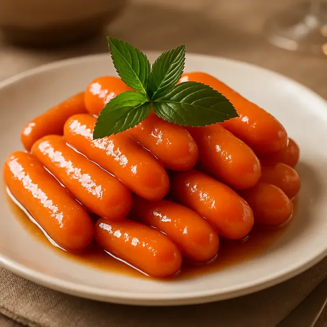 Orangenglasur-Möhren