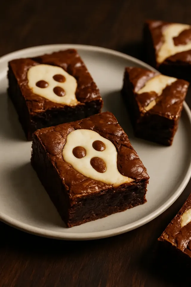 Brownies de Cheesecake Fantasma