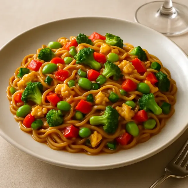 บะหมี่ผัดสไตล์จีนง่ายๆ