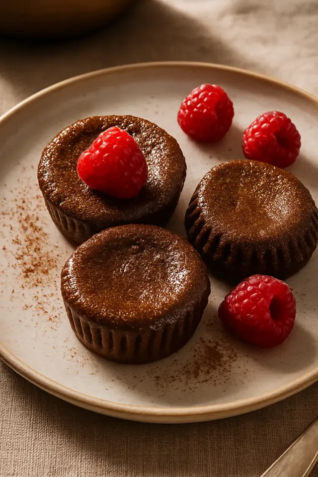 Mordidas de Brownie de Framboesa na Fritadeira a Ar