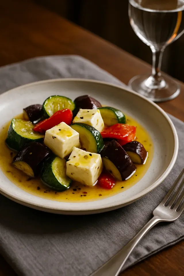 Feta marinata