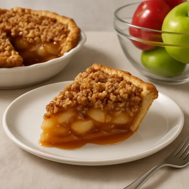 Torta de Maçã Caramelada Fácil