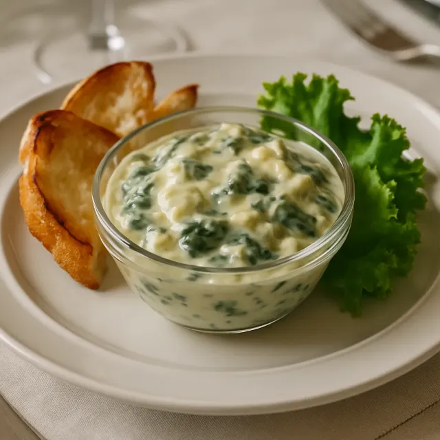 Dip de Alcachofa y Espinaca, Estilo Restaurante