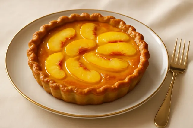 Peach Custard Pie