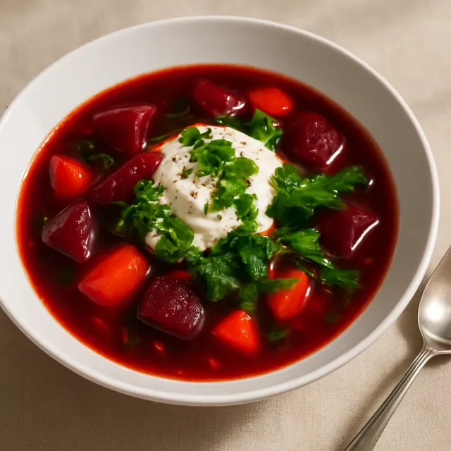 Beef and Beet Borscht