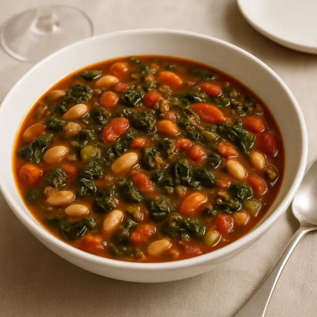 Vegetarian Pumpkin Spinach Chili