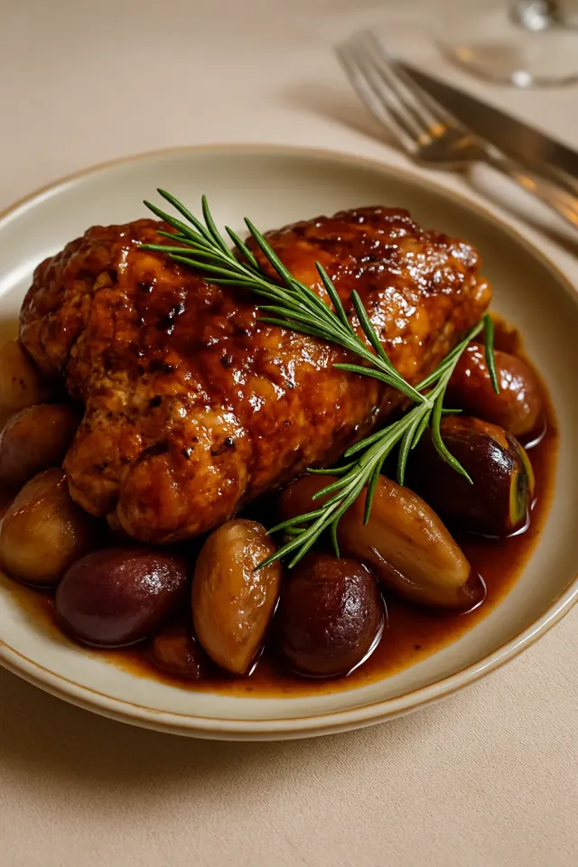 Balsamic Braised Pork Tenderloins with Fresh Figs