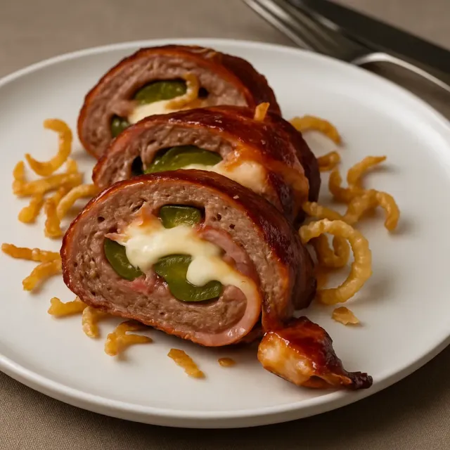 Rollo de Sushi de Bacon a la Parrilla