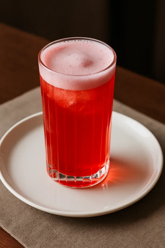 黑刺李金菲士鸡尾酒