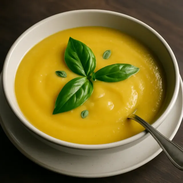Sopa de Abóbora Cabotiã com um Toque