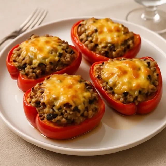 İtalyan Tarzı Dolma Biberler