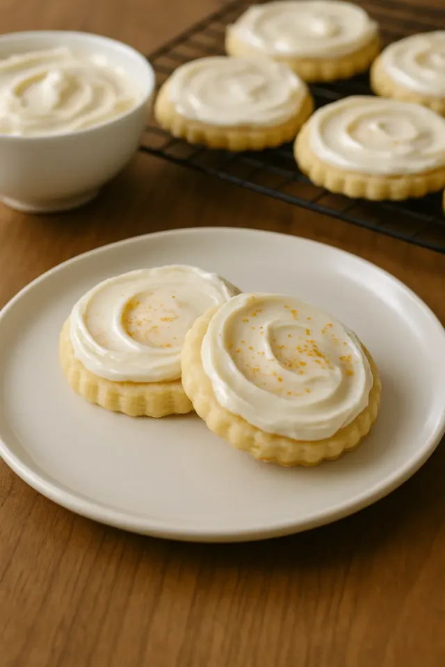 Butterkekse mit Buttercreme-Frosting