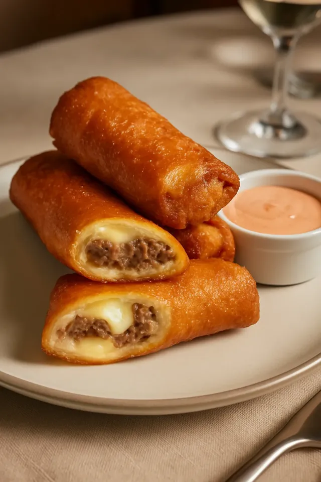 Justin Rowland'ın Philly Cheesesteak Yumurta Ruloları