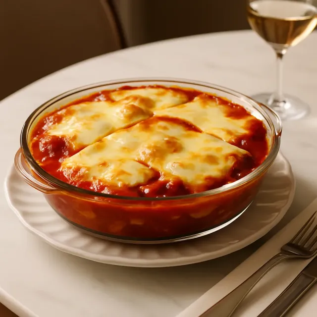 Baked Polenta with Sausage
