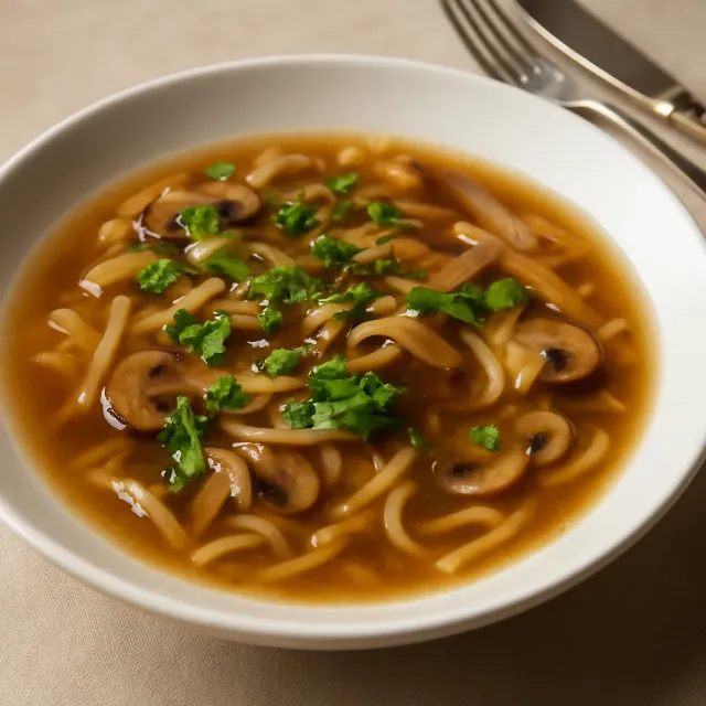 Pilz-Lauch-Suppe