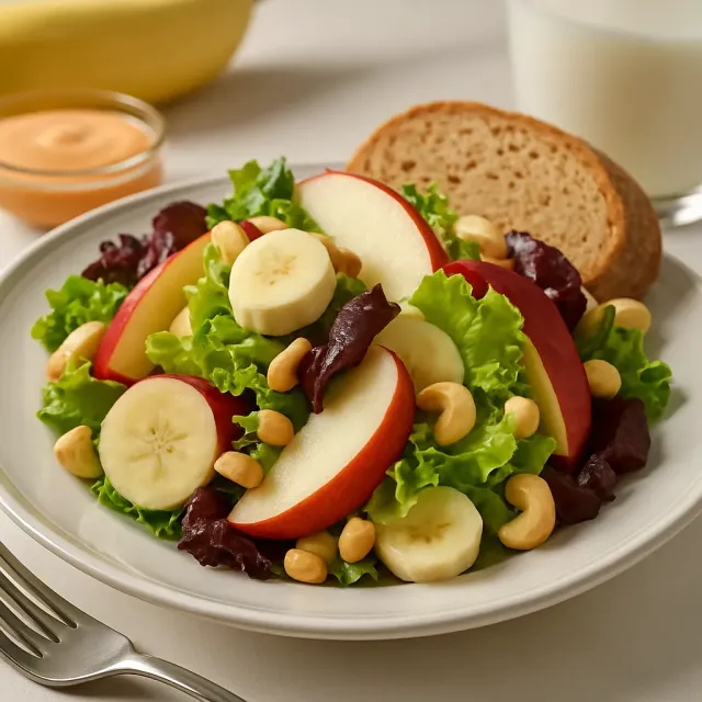 Salad Apel Pisang dengan Kacang