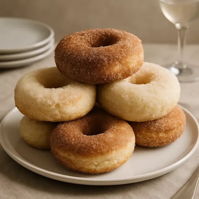 Einfache gebackene Donuts