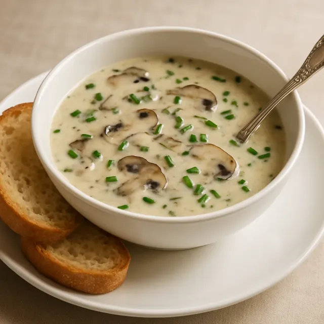 Rich Cream of Mushroom Soup