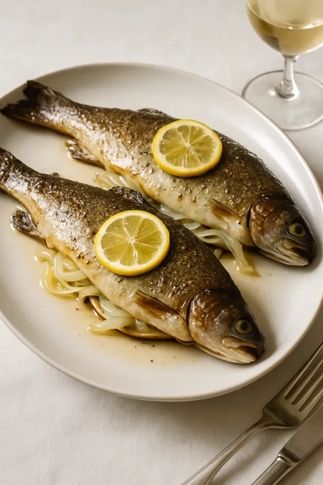 Baked Fresh Rainbow Trout