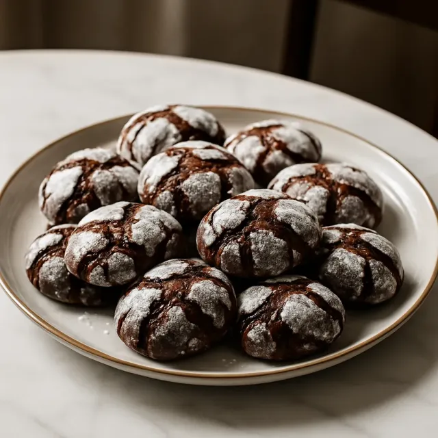 Chocolate Crinkle Cookies