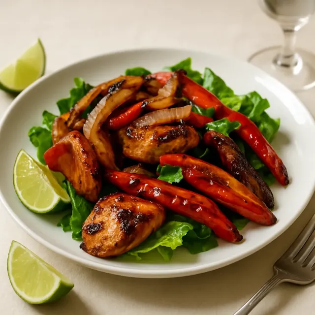 Ensalada de Pollo Fajita a la Parrilla