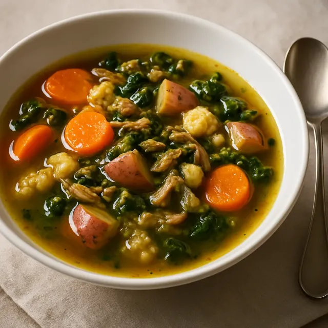 Zuppa di Tacchino al Curry Piccante di Sarah
