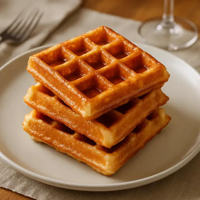 Lütticher belgische Waffeln mit Perlenzucker