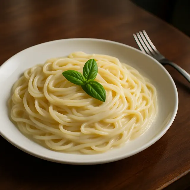 Fettuccine Alfredo dengan Ayam