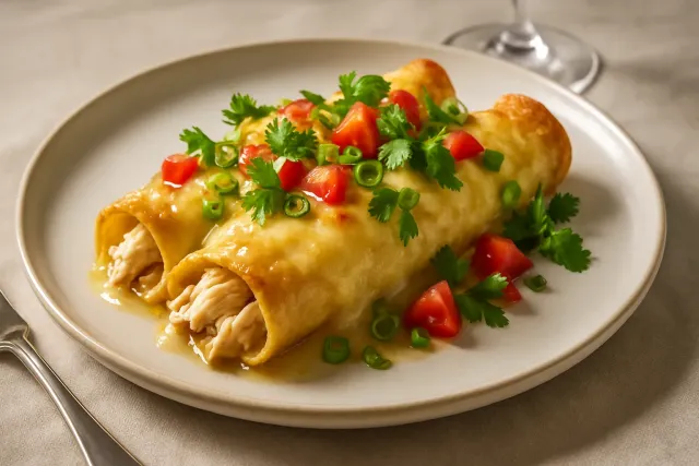Зачарованные энчиладас из курицы со сметаной