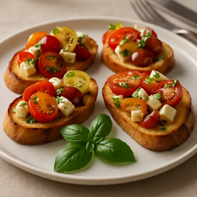 Bruschetta com Mussarela