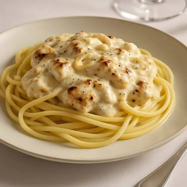 Fettuccine Alfredo Sangat Krim
