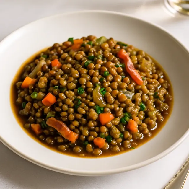 Ensalada de lentejas y verduras