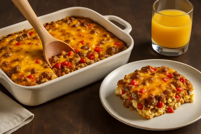 Pastel de Desayuno de Claras de Huevo