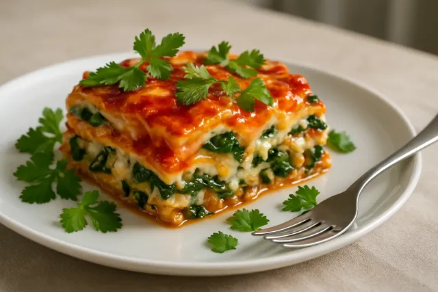 Vejetaryen Meksika Lasanyası