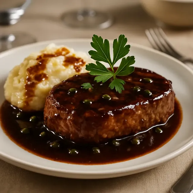 バルサミコ酢とケッパーで作った豚ヒレ肉